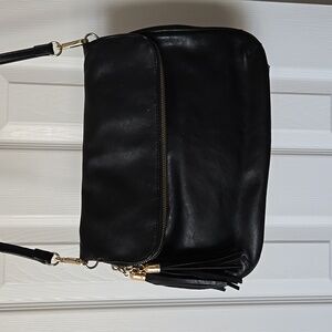 Black Crossbody Vegan Bag